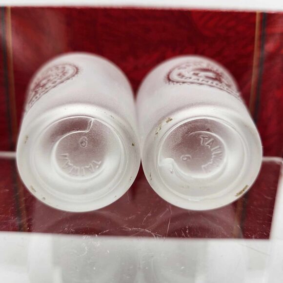 Set of 2 San Diego Zoo Etched Frosted Glass Shot Glasses Collectible Souvenir - Picture 3 of 5